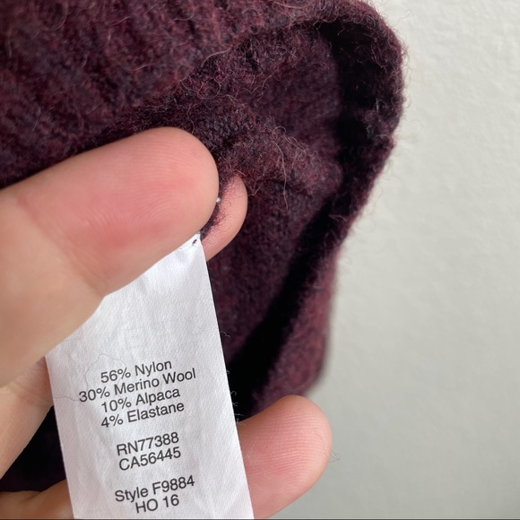 Madewell Medium Merlot Cozy Boyfriend Cardigan - Picture 8 of 8